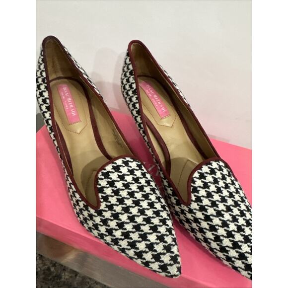 Isaac Mizrahi Joy2 Woman’s Size 6 Black/White Houndstooth Pumps W/Box EUC - Picture 2 of 14
